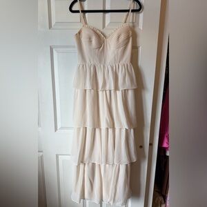 Azazie White Alabaster Kaiden Dress